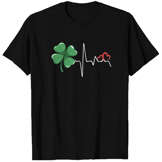 Shamrock Heartbeat St. Patrick’s Day Love Women T Shirts