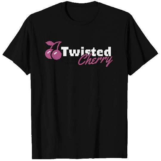 TWISTED CHERRY - Basic Logo Purple remix (Black) T Shirts