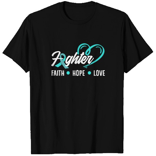 PTSD Awareness Faith Hope Love Fighter T Shirts