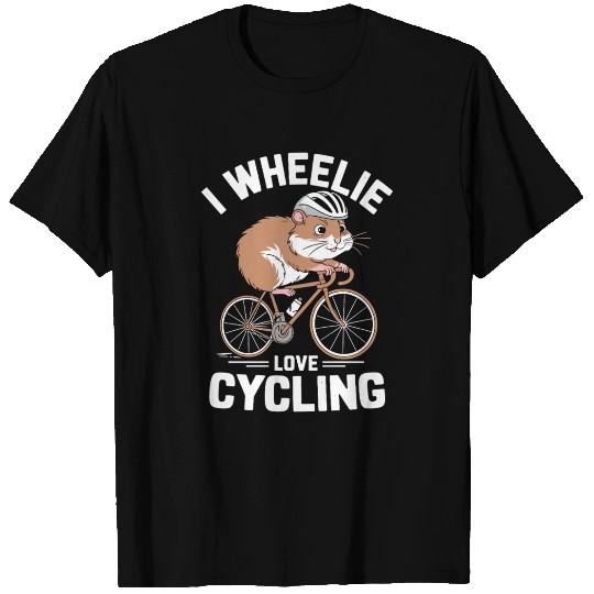 I Wheelie Love Cycling Hamster Fun T Shirts