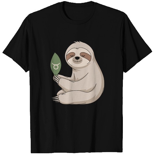 Taurus Zodiac Sloth Embracing Serenity T Shirts