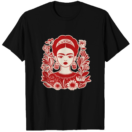 Frida Kahlo Illustration Feminist Art T Shirts
