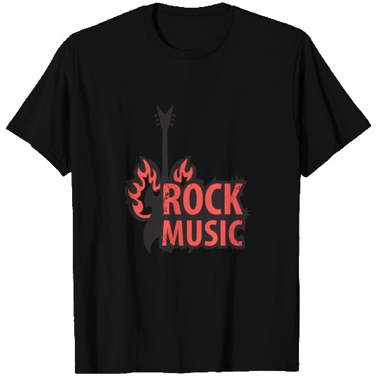 Rock Music- Rock and Roll Design T Shirts