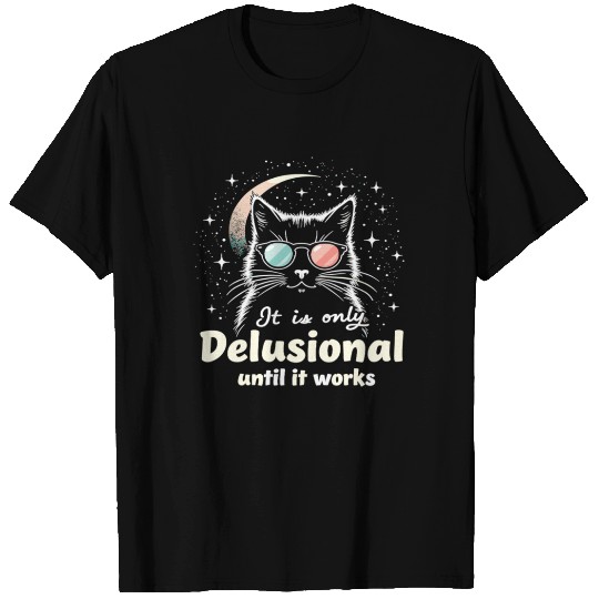Delusional Cat Cat Retro Cats Cat Lovers T Shirts