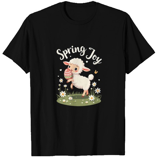 Playful Easter Lamb T Shirts – Springtime Joy Desig