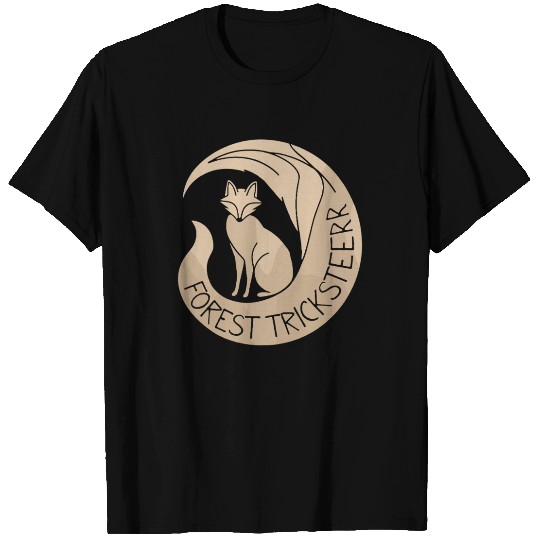 Forest Tricksteerr Fox Nature Emblem Design T Shirts
