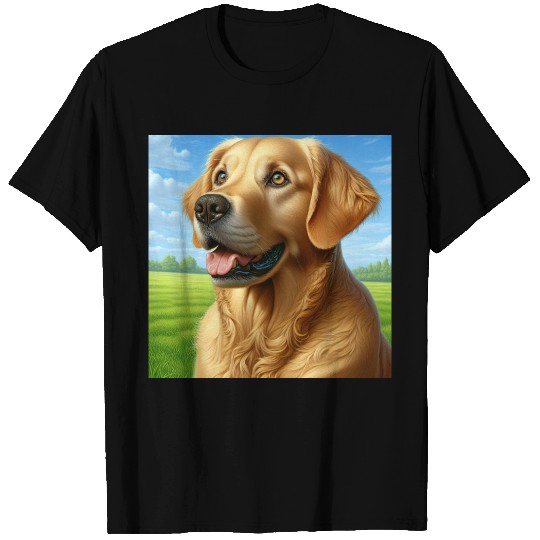 Realistic Golden Retriever T Shirts