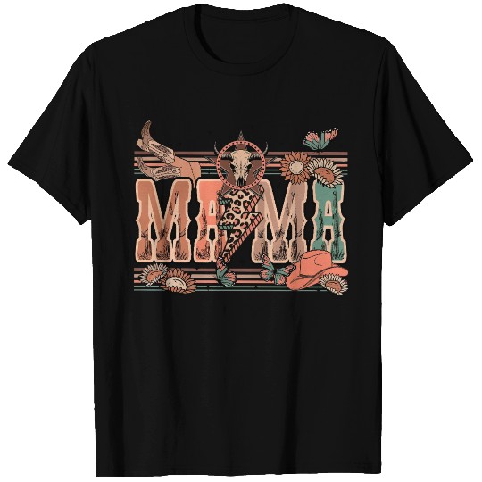 Western Boho Mama T Shirts