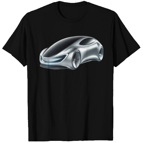 Silver and Black Futuristic Car T Shirts