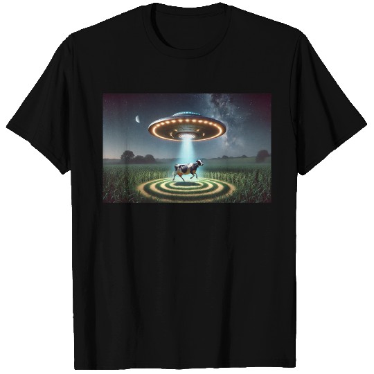 Alien Cow Abduction T Shirts