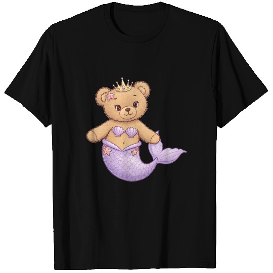 Teddy bear Mermaid T Shirts