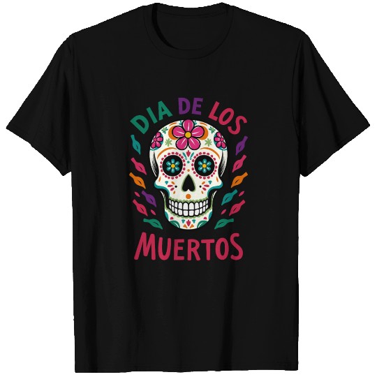 Mexico Día de los Muertos Skull T Shirts