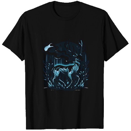 Enchanted Forest Spirit Deer Art T Shirts