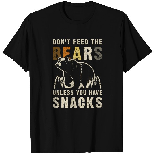 Gay Bear Pride Don't Feed Bears Funny Bear Flag T Shirts