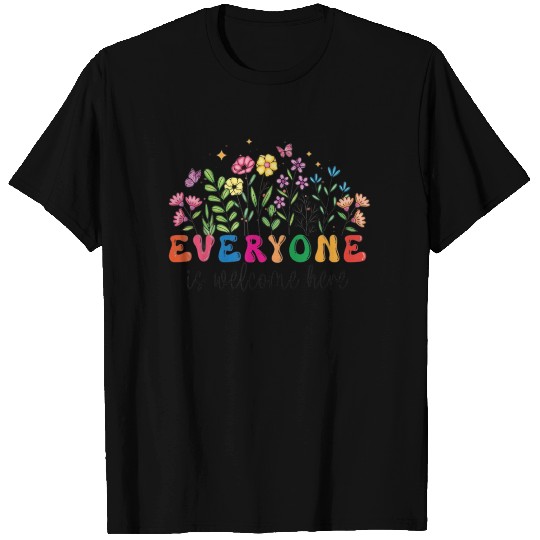 Everyone Is Welcome Here Idaho Teacher T Shirts