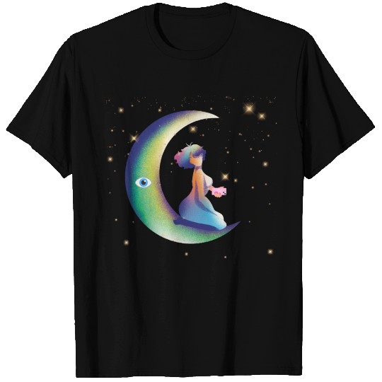 Moonlit lady T Shirts