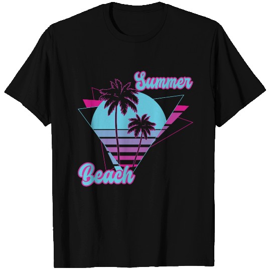 Summer Palm Tree Beach T Shirts