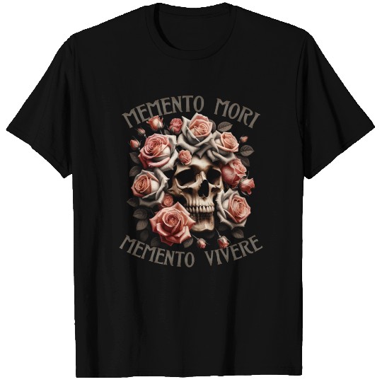 Memento Mori | Skull & Roses Vanitas Art T Shirts