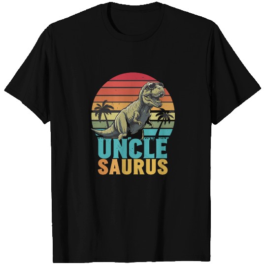 Unclesaurus Dinosaur Retro Vibes Graphic T Shirts