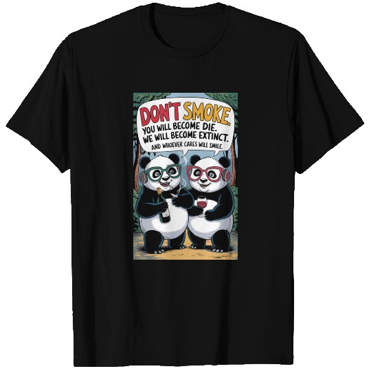 T Shirts 2 Two pandas are standing drunk