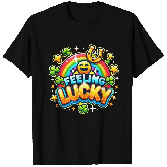 Feeling Lucky - Vibrant Celebration Design T Shirts