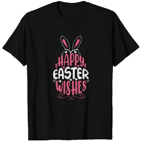 Happy Easter Wishes, Cute Bunny, Spring Celebratio T Shirts