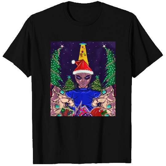 Alien Christmas Gifts Collection Time! T Shirts