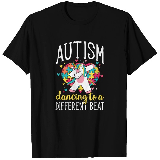 Autism Puzzle Unicorn Dancing Different Beat T Shirts