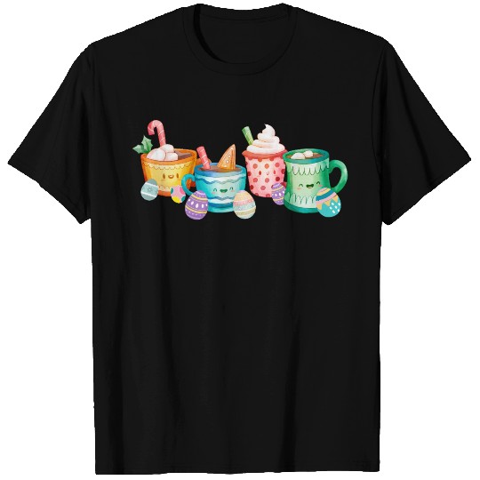 Easter Morning Coffee Lover Funny Holiday Design T Shirts