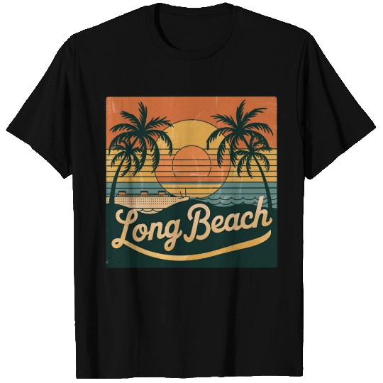 Long Beach Gift for California and Beach Lovers T Shirts