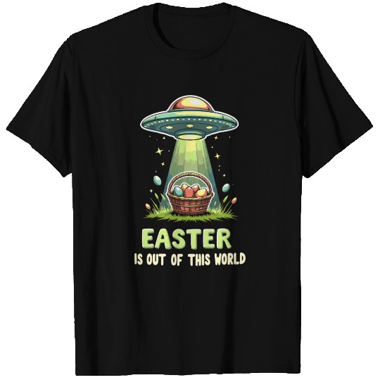 Easter Alien UFO Funny Sci-Fi Design T Shirts