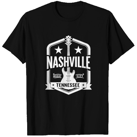 Nashville Music City Guitar Tennessee T Shirts