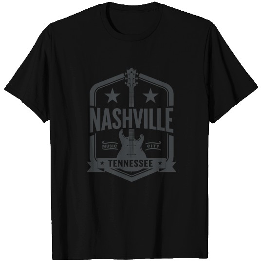 Nashville Music City Guitar Tennessee T Shirts