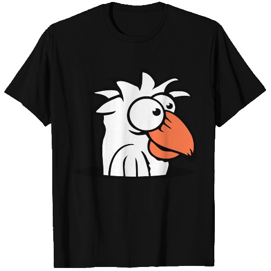 Bird ground hole funny stupid silly confused fun T Shirts