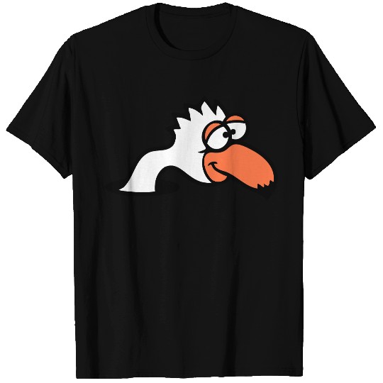 Bird ground hole funny stupid silly confused fun T Shirts