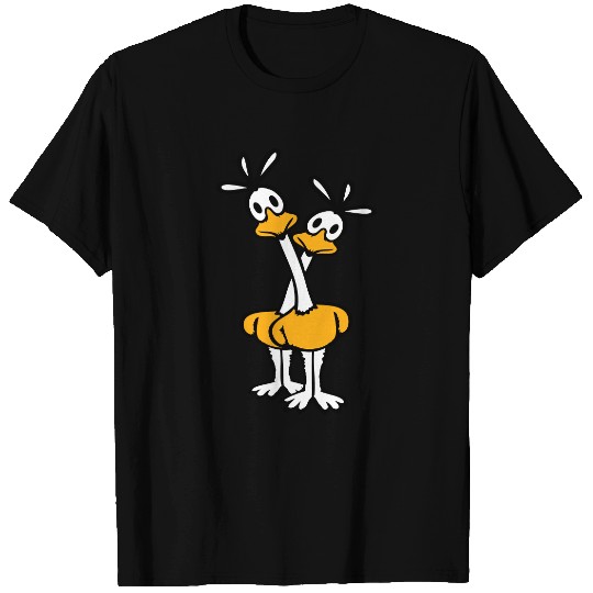 2 Road Runner couple cuckoo bird long neck lover T Shirts