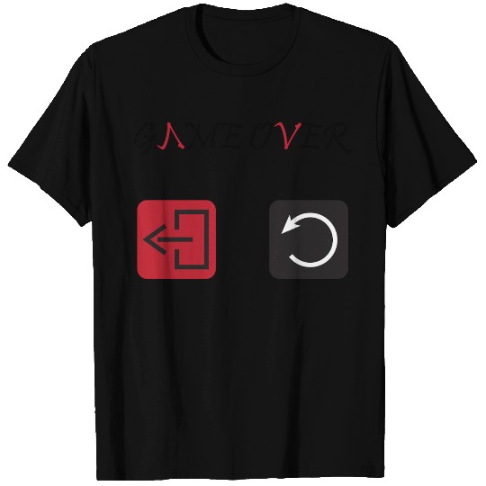 Game Over - Minimalist Tech Design T Shirts