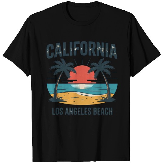 Trendy Los Angeles California Palm Tree Beach Suns T Shirts