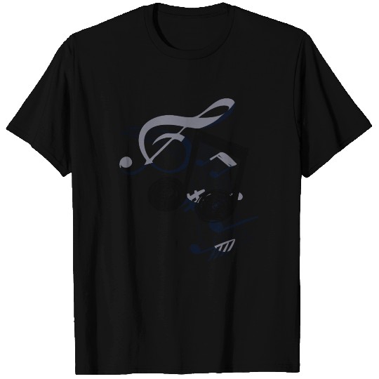 music nout gray and black T Shirts
