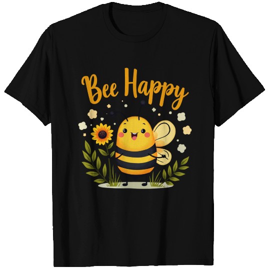 Happy Beekeeping Bee with Sunflower Joy T Shirts