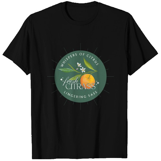 Elegant Citrus Branding Design T Shirts
