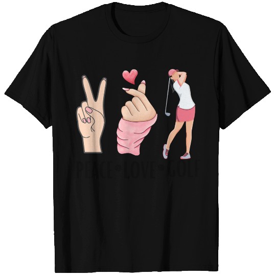 peace love golf T Shirts