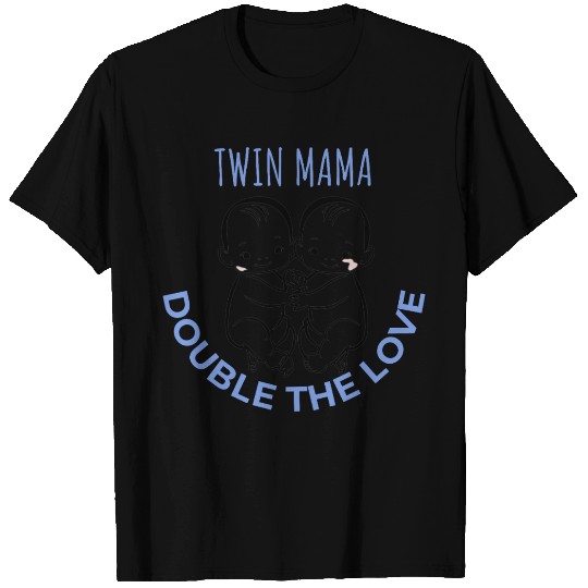 Twin Mom T Shirts | Double the Love Mother's Day