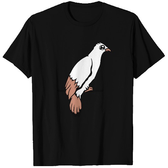 Bird raven dove sitting cable hawk eagle birdie T Shirts