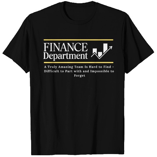 finance department black T Shirts
