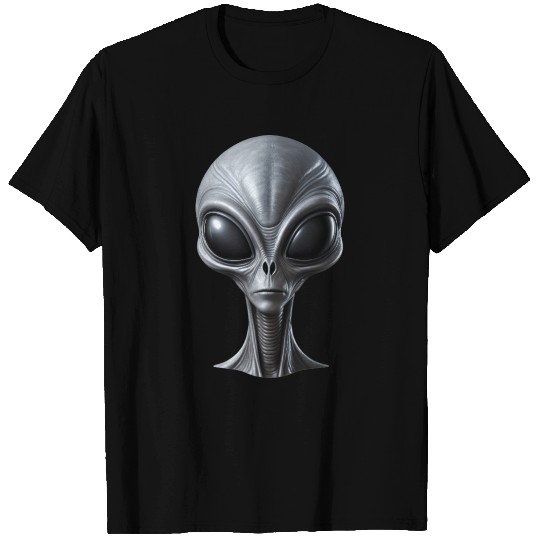 Realistic Grey Alien Extraterrestrial Being T Shirts