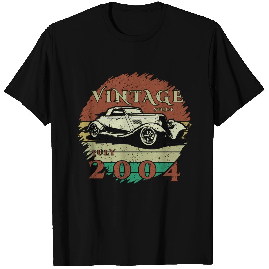 21st birthday Classic Car - Vintage since 07/2004 T Shirts