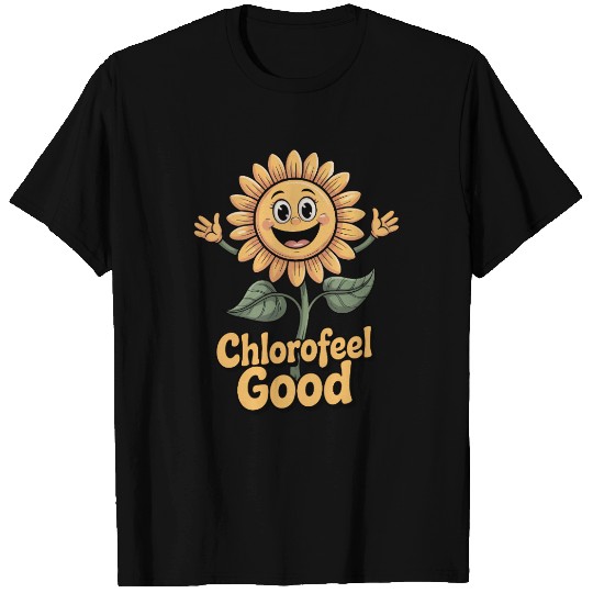 Chlorofeel Good Funny Plant Biology Teacher T Shirts