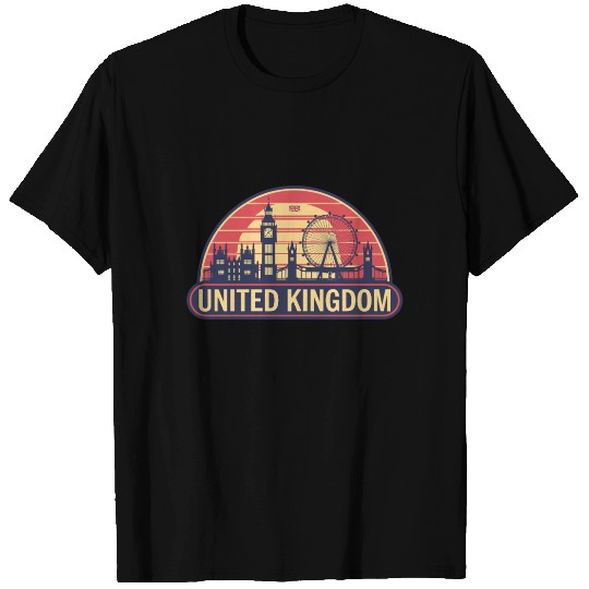 United Kingdom Sunset Skyline with Big Ben and T Shirts