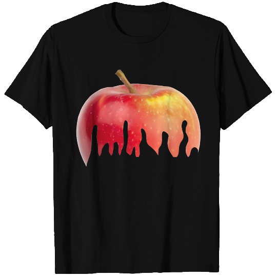 Melting Apple Surreal Art Design T Shirts